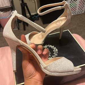 Silver Sparkle Heels